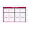 Classic Red Laminated Erasable Wall Calendar, 48 x 32, White/Red/Gray Sheets, 12-Month (Jan To Dec): 2026