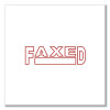 Message Stamp, Faxed, Pre-Inked One-Color, Red