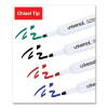 Dry Erase Marker, Broad Chisel Tip, Assorted Colors, 4/Set
