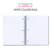Wirebound Notebook, 3-Subject, Medium/College Rule, Black Cover, (120) 11 x 8.5 Sheets