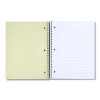 Wirebound Notebook, 3-Subject, Medium/College Rule, Black Cover, (120) 11 x 8.5 Sheets