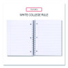 Wirebound Notebook, 1-Subject, Medium/College Rule, Black Cover, (100) 11 x 8.5 Sheets
