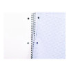 Wirebound Notebook, 1-Subject, Quadrille Rule (4 Sq/In), Black Cover, (70) 10.5 x 8 Sheets