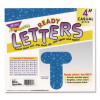 Ready Letters Sparkles Letter Set, 4" Tall, Blue Sparkle Characters, 71/Set