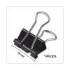 Binder Clip Zip-Seal Bag Value Pack, Small, Black/Silver, 144/Pack