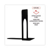Jumbo Deluxe Economy Bookends, Nonskid Base, 5.88 x 8.25 x 9, Heavy Gauge Steel, Black, Pair