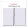 Wirebound Notebook, 3-Subject, Medium/College Rule, Black Cover, (120) 9.5 x 6 Sheets