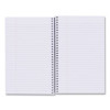 Wirebound Notebook, 3-Subject, Medium/College Rule, Black Cover, (120) 9.5 x 6 Sheets