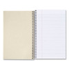 Wirebound Notebook, 3-Subject, Medium/College Rule, Black Cover, (120) 9.5 x 6 Sheets
