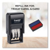 T4850 Printy Replacement Pad For Trodat Self-Inking Stamps, 0.19" x 1", Blue/Red