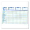 Home/Office Weekly/Monthly Budget Book, Two-Page Spread: 15 Columns, Royal Blue Cover, 7 x 10 Sheets, 32 Sheets/Book