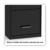 Soho Vertical File Cabinet, 3 Drawers: File/File/File, Letter, Black, 14" X 18" X 34.9"