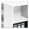 Flexible Multi-Functional Cart For Office Storage, Wood, 6 Shelves, 20.79 x 23.31 x 29.45, White