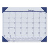 Ecotones Recycled Monthly Desk Pad Calendar, 22 x 17, Ocean Blue Sheets/Corners, Black Binding, 12-Month (Jan-Dec): 2026