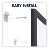 Classic Series Total Erase Dry Erase Boards, 60" x 36", White Surface, Black Aluminum Frame