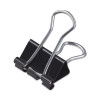 Binder Clips With Storage Tub, Small, Black/Silver, 40/Pack