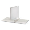 Economy Round Ring View Binder, 3 Rings, 1.5" Capacity, 11 x 8.5, White, 12/Carton