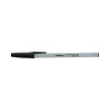 Ballpoint Pen, Stick, Fine 0.7 Mm, Black Ink, Gray/Black Barrel, Dozen