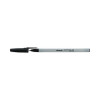 Ballpoint Pen, Stick, Fine 0.7 Mm, Black Ink, Gray/Black Barrel, Dozen