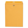Kraft Clasp Envelope, 28 Lb Bond Weight Kraft, #97, Square Flap, Clasp/Gummed Closure, 10 x 13, Brown Kraft, 100/Box