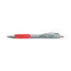 Comfort Grip Gel Pen, Retractable, Medium 0.7 Mm, Red Ink, Gray/Red/Silver Barrel, Dozen