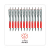 Comfort Grip Gel Pen, Retractable, Medium 0.7 Mm, Red Ink, Gray/Red/Silver Barrel, Dozen