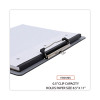 Plastic Brushed Aluminum Clipboard, Landscape Orientation, 0.5" Clip Capacity, Holds 11 x 8.5 Sheets, Silver