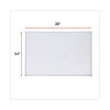 Melamine Dry Erase Board With Aluminum Frame, 36" x 24", White Surface, Anodized Aluminum Frame