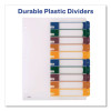 Customizable Table Of Contents Ready Index Dividers With Multicolor Tabs, 10-Tab, 1 To 10, 11 X 8.5, Translucent, 1 Set
