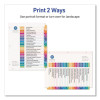 Customizable Table Of Contents Ready Index Multicolor Dividers, 26-Tab, a To z, 11 x 8.5, White, 6 Sets