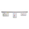 Grip-A-Strip Display Rails, 1.5" x 24", Satin Aluminum