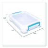 Super Stacker File And Document Box, Letter Files, 10.5 X 14.5 X 3.38, Translucent White
