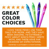 Gel-Ocity Quick Dry Gel Pen, Retractable, Fine 0.7 Mm, Assorted Ink And Barrel Colors, Dozen