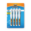 Wite-Out Shake 'n Squeeze Correction Pen, Needle Tip, 0.27 Oz, White, 4/Pack
