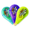 Wite-Out Brand Mini Correction Tape, Non-Refillable, 0.2" x 26.2 Ft, White Tape, Assorted Dispenser Colors, 3/Pack