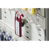 Locking Key Cabinet, 36-Key, Brushed Aluminum, Silver, 11.75" x 4.63" x 11"