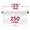 Ezload Roll Film, Nap I, 3 Mil, 25" X 250 Ft, Gloss Clear, 2/Box
