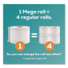 Mega Toilet Paper, Septic Safe, 2-Ply, White, 320 Sheets/Roll, 48 Rolls/Pack