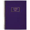 Jewel Tone Notebook With Gold Twin-Wire Binding, 1-Subject, Wide/Legal Rule, Jewel Tone Purple Cover, (80) 9.5 x 7.25 Sheets