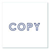 Pre-Inked Message Stamp, Copy, 1.63" X 0.38", Blue Ink
