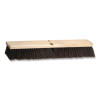 Polypropylene Push Broom Head, 3" Maroon Polypropylene Bristles, 24" Brush