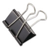 Binder Clips, Large, Black/Nickel, 12/Box