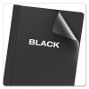 Clear Front Standard Grade Report Cover, Three-Prong Fastener, 0.5" Capacity, 8.5 X 11, Clear/Black, 25/Box