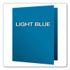 Twin-Pocket Folder, Accommodates (100) 11 x 8.5 Sheets, Light Blue, 25/Box