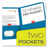 Twin-Pocket Folder, Accommodates (100) 11 x 8.5 Sheets, Light Blue, 25/Box