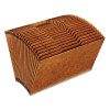 Heavy-Duty Open-Top Expanding Stadium File, 21 Sections, 1/3-Cut Tabs, Legal Size, Redrope