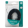 Line Cord, Plug/Plug, 25 Ft, Black