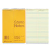 Standard Spiral Steno Pad, Brown Cover, Gregg Rule, (60) Eye-Ease Green 6 x 9 Sheets