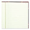 Texthide Eye-Ease Record Book, Black/Burgundy/Gold Cover, 10.38 X 8.38 Sheets, 150 Sheets/Book