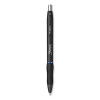 S-Gel High-Performance Gel Pen, Retractable, Bold 1 Mm, Blue Ink, Black Barrel, Dozen